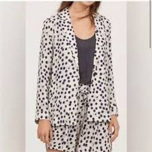 2 FOR $20 Anna Glover x H&M Moth Print Lightweight Blazer Suit Jacket Size 8